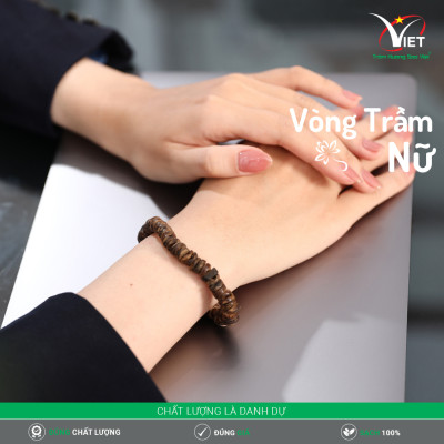 Vòng Trầm Nữ - Trầm Mảnh Chìm Thiên Nhiên - Hàng Độc Hiếm Gặp