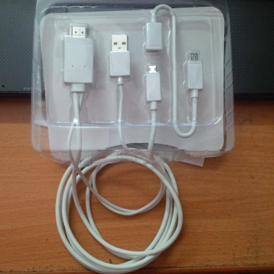 Cáp chuyển tín hiệu từ điện thoại lên tivi HDMI MHL 11 Pin