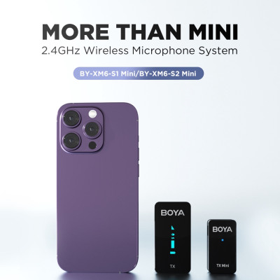 Micro thu âm không dây Boya BY-XM6-S2 Mini - Hàng chính hãng