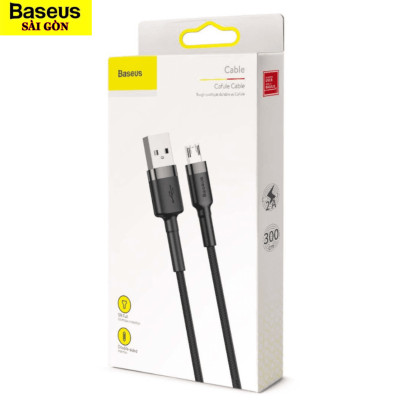 Cáp sạc Baseus Cafule Micro USB 2.4A nhanh truyền dữ liệu CAMKLF - Hàng chính hãng