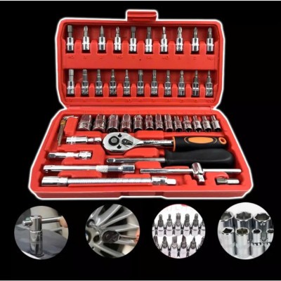 Bộ Dụng Cụ Đa Năng 46 Chi Tiết Cầm Tay Loại Tốt- Hoàn Hảo Cho  Việc Sửa Chữa, ĐÈN TRANG TRÍ , ĐỒNG HỒ TREO TƯỜNG