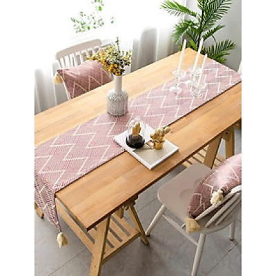 Khăn trải bàn, khăn decor kệ tủ tivi bàn ăn trang trí nhà cửa - Hàng chính hãng