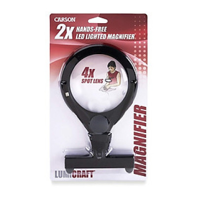  Kính lúp cầm tay, đeo cổ Carson  LumiCraft LC-15 2x(4x) - Hàng chính hãng