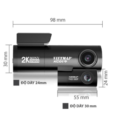Camera hành trình VIETMAP KC01 cảnh báo giao thông- Hàng chính hãng