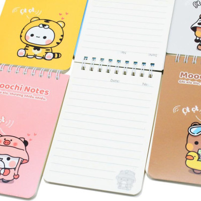Sổ Lò Xo Moochi Notes B7 - Kẻ Ngang - 120 Trang 80gsm - The Sun 03