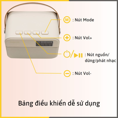 Bộ Loa Mic Karaoke Mini Bluetooth KSM01 – HÀNG CHÍNH HÃNG 