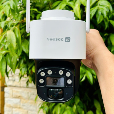 Camera Yoosee dùng sim 4G Kèm Tấm Pin năng lượng, Xoay 360 Độ- Đàm Thoại 2 Chiều- Báo Động YS18-4G - Hàng nhập khẩu