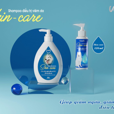 Sữa tắm Vemedim Skin Care giảm viêm da và giảm ngứa cho chó mèo