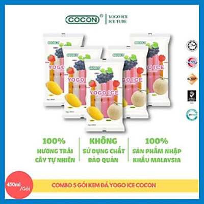 Combo 5 Gói Kem Đá Cocon Yogo Ice