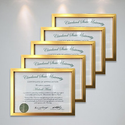 Combo 5 khung ảnh bằng khen khung trơn A3,A4 - khung ảnh composite treo tường kèm đinh treo tiện lợi