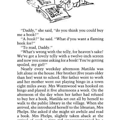 Matilda (Roald Dahl, Illustrated by Quentin Blake)