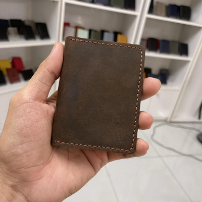 Ví Mini Card PANDAGO Special làm thủ công da thật cao cấp cute dễ thương nhỏ gọn bỏ túi