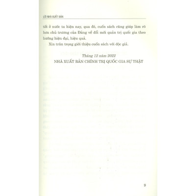 Sách - Vận Dụng Các Nguyên Tắc Của Quản Trị Nhà Nước Tốt Vào Đổi Mới Quản Lý Nhà Nước Ở Việt Nam Hiện Nay - NXB Chính Trị Quốc Gia