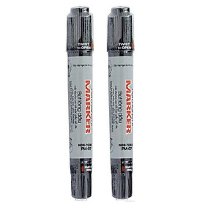 Vỉ 2 Bút Lông Dầu - Thiên Long - PM-07 - Đen