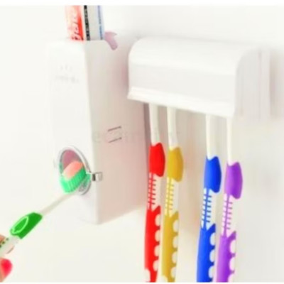 BỘ DỤNG CỤ TỰ ĐỘNG LẤY KEM ĐÁNH RĂNG VÀ GÁC BÀN CHẢI ĐÁNH RĂNG THÔNG MINH 