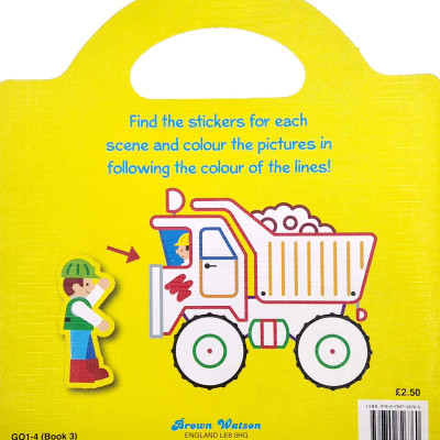 Things That Go Sticker & Colour: Trucks And Diggers