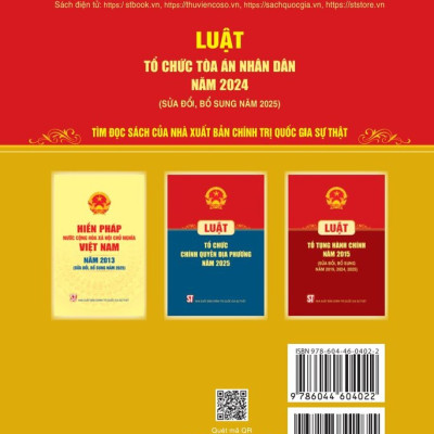 Luật Tổ chức Tòa án nhân dân năm 2024 (sửa đổi, bổ sung năm 2025)