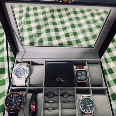 Hộp Đựng Đồng Hồ Trang Sức SAIKE SAIKE S800 Màu Đen