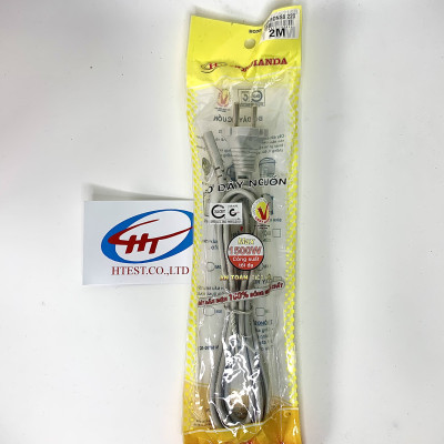 Dây cắm nguồn số 8 Honjianda HJD-BDNS8 220 dài 2m cho laptop và các thiết bị điện tử - Hàng chính hãng