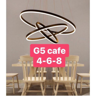 Đèn thả 3 vòng 40-60-80 mầu vàng và nâu DT