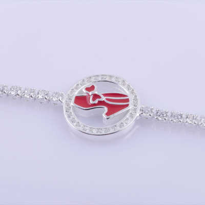 Lắc tay bạc nữ S925 Italia Bạc Xinh LTX19