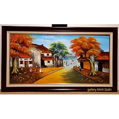 TRANH VẼ SƠN DẦU - PHỐ CỔ HÀ NỘI