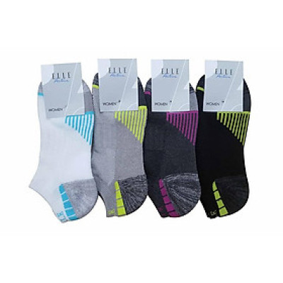 Vớ Thể Thao Cổ Ngắn Dành Cho Nữ Thương Hiệu ELLE Active ELLE SPORT03