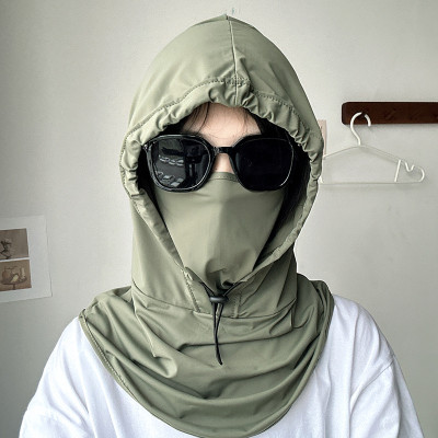 Mũ che toàn mặt bằng lụa chống nắng, chống tia cực tím xịn xò cho cả nam và nữ