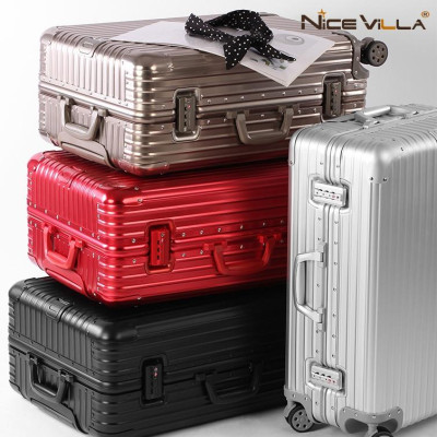 Vali Nhôm Nguyên Khối Khóa Sập NiceVilla 24inch