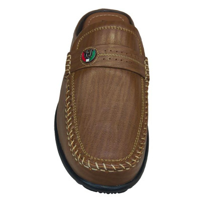 Dép Bít Mũi Nam Da Bò Thật TiTi ĐÔ Cao Cấp GSB2036d