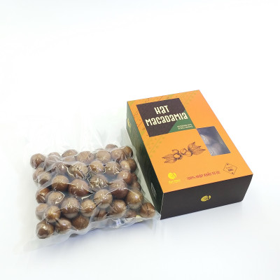 HẠT MACCA ÚC NỨT VỎ  LOẠI 1 - HỘP 500G