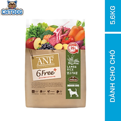 [ 5.6KG ] Thức ăn hạt cho chó ANF 6FREE PLUS VỊ CỪU + GẠO nhập khẩu Hàn Quốc