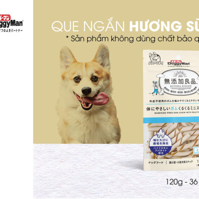 QUE GẶM HƯƠNG SỮA DÀNH CHO CHÓ CƯNG DOGGYMAN (không chất bảo quản)