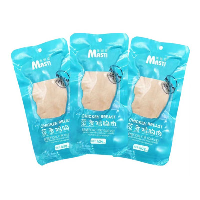 Ức Gà Hấp Ăn Liền Masti Cho Chó Mèo - 40G