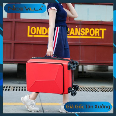 [Hỏa Tốc HCM] Vali Doanh Nhân Size 20inch NiceVilla Dây Kéo Mở Rộng