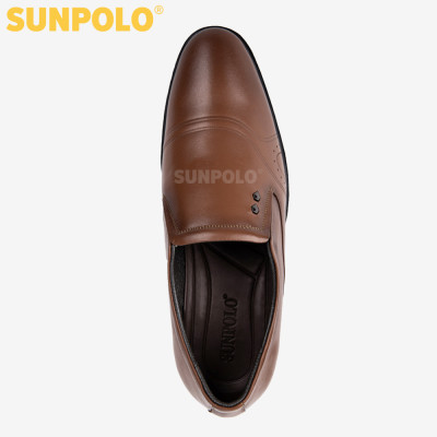 Giày Da Nam, Giày Tây Công Sở Nam Da Bò SUNPOLO SPH310 (Đen, Nâu)