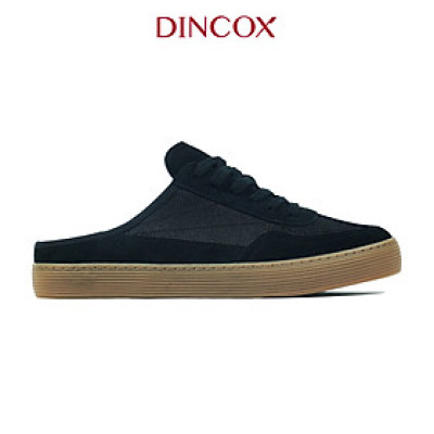 Giày Sục Đạp Gót Mules Vải Sneaker Nam DINCOX DC37 Lazy Mule Black