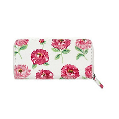 Cath Kidston - Ví cầm tay Continental Zip Wallet Dahlia - 1010015 - Warm Cream