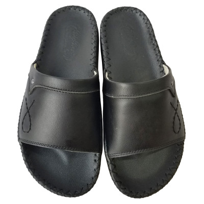 Dép Nam Bảng Ngang BIGGBEN Da Bò Thật Cao Cấp DN333