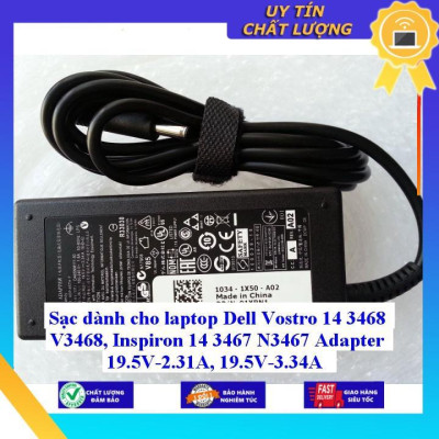 Sạc dùng cho laptop Dell Vostro 14 3468 V3468 Inspiron 14 3467 N3467 Adapter 19.5V-2.31A 19.5V-3.34A - Hàng Nhập Khẩu New Seal