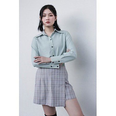 LAAS Somi phối nẹp xanh lá form cơ bản thanh lịch