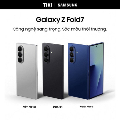Điện thoại Samsung Galaxy Z Fold7, Điện thoại AI, Camera 200MP, Màn hình 8.0" tối ưu đa nhiệm, Mỏng nhẹ nhất - Hàng Chính Hãng