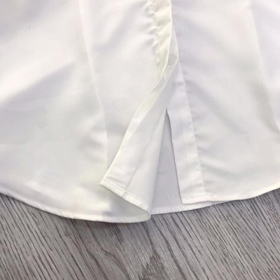 Sơ mi trắng công sở_ Sơ mi trắng nữ cộc tay chất thô nhật dư xịn