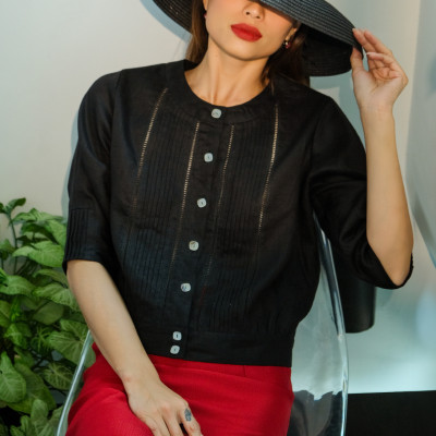 Áo Linen Mặc Nưa TOP188 thời trang thiết kế Hity