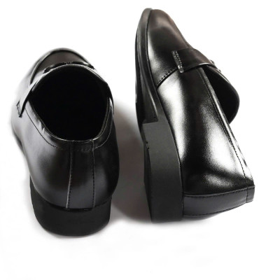 Giày Tây Nam Không Dây Đai Ngang ( Xả Kho ) - Da Mềm Đế Cao Su Mềm Mã D07-PVC