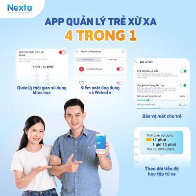 Máy Tính Bảng Học Tập Smart Study 1, Hàng Chính Hãng, Cho Trẻ Từ 5-12 Tuổi, 64GB, Tích Hợp Chương Trình Học Tập Toàn Diện