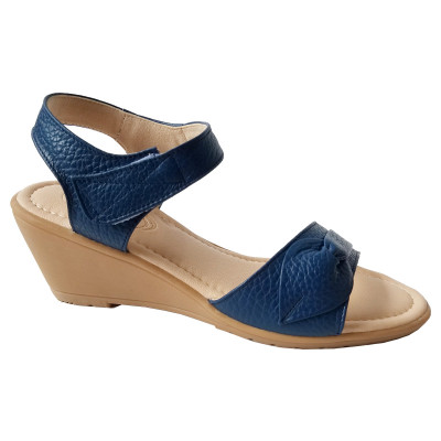 Giày Đế Xuồng Nữ BIGGBEN Da Bò Thật Cao 5 Phân SDX75