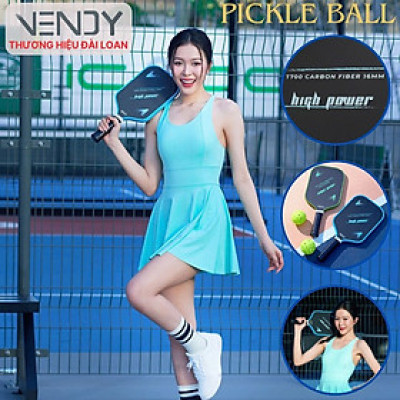 Vợt Tập Pickleball VENDY High Power T700 Carbon Fiber 16mm - Hàng Chính Hãng (1 Cái)