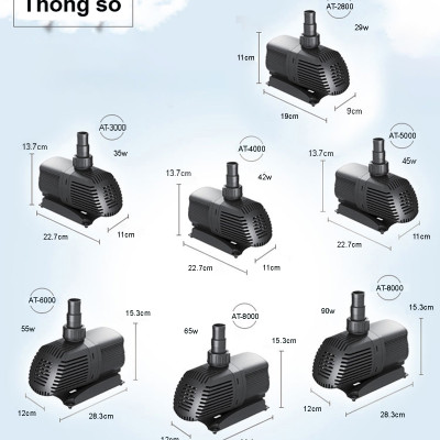Máy bơm nước ATMAN AT3000 AT4000 AT5000 AT6000 AT8000 AT10000 lọc nước bể cá, bơm sinh hoạt, tiểu cảnh, đài phun nước cao cấp