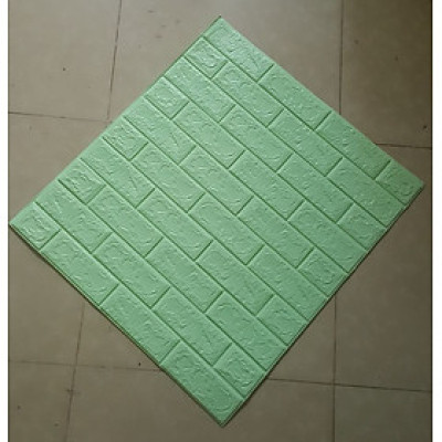 Bộ 10 Tấm Xốp Dán Tường Giả Gạch 3D Dày 3mm 70cmx77cm, Hàng Chuẩn Loại 1